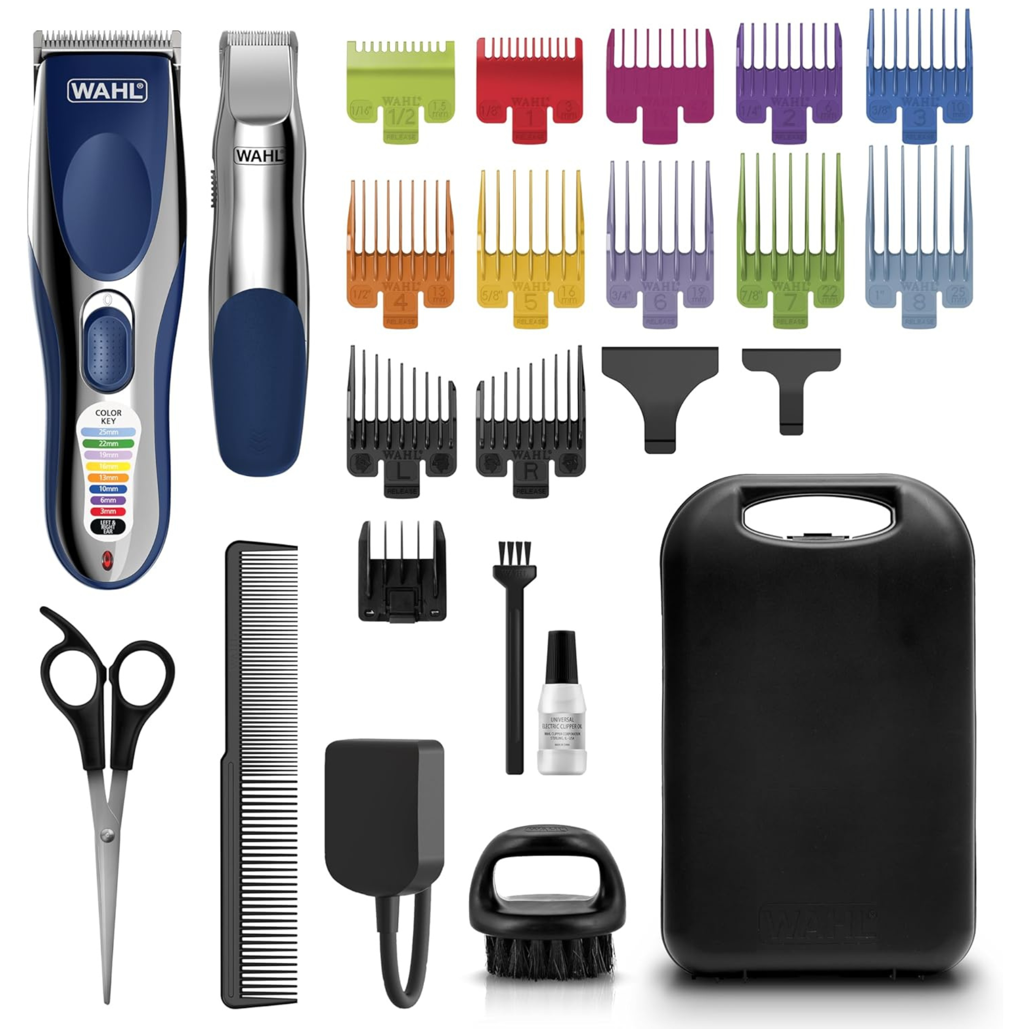 Wahl Color Pro Cordless Combo w Barber Knuckle Fade Brush