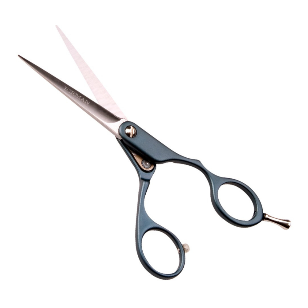 BaBylissPRO Iceman Cool Blue 5.5” Hairdressing Scissors – Hand Honed Blades